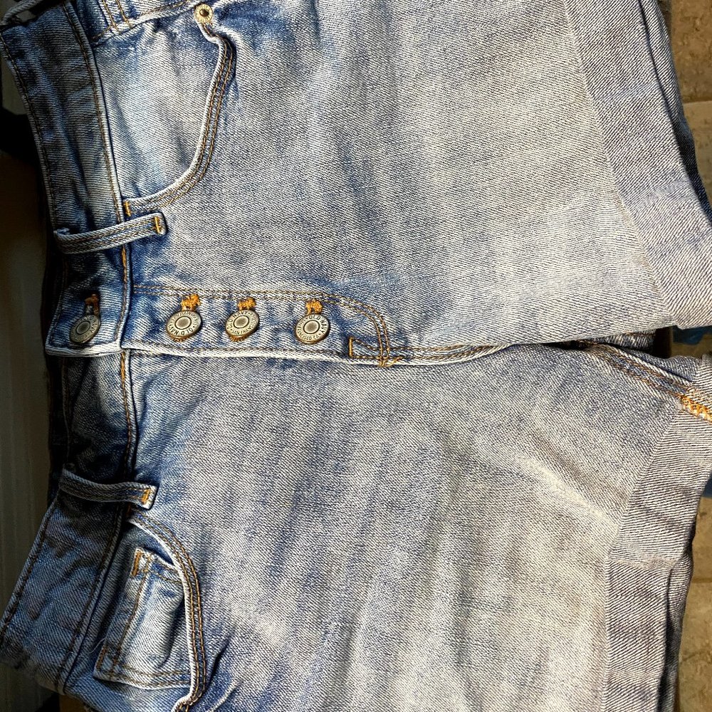 High Rise Jean Shorts